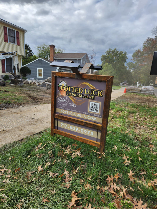 Custom Corten Steel Sign